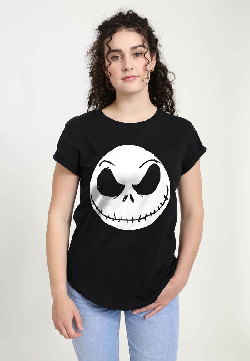 Disney NIGHTMARE BEFORE CHRISTMAS BIG FACE JACK - T-shirt z nadrukiem