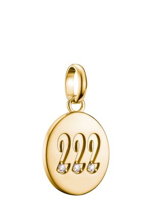 ENGELZAHL 222 MIT STEINEN CONNECT - Anhänger - gelbgoldfarben/weiß