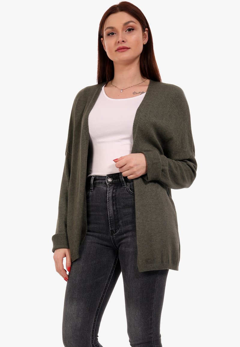Damen Strickjacken | YC Fashion & Style Strickjacke khaki - TI77962 Damen Strickjacken | YC Fashion & Style Strickjacke khaki - TI77962
