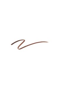 Linea marrone tracciata in una forma curva e fluida su uno sfondo bianco, che rappresenta una texture liscia con una sfumatura leggermente più scura a un'estremità.