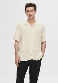 Selected Homme SLHRELAX-VERO SS AOP - Camicia - egret