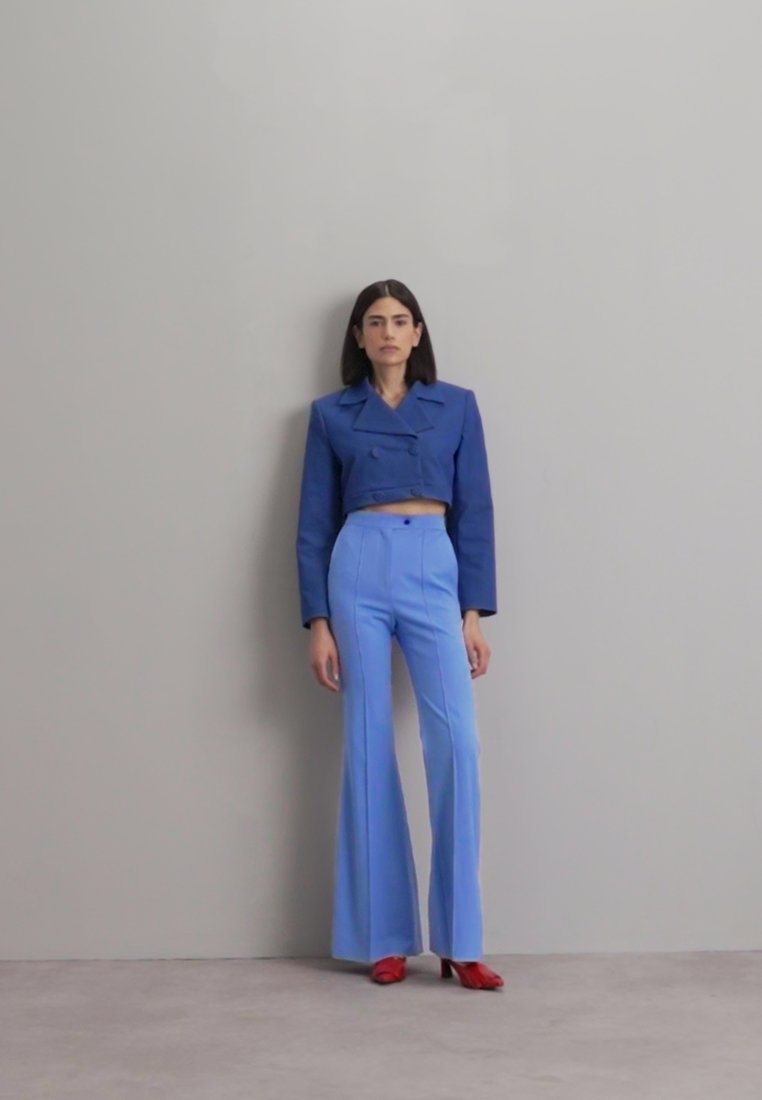 Sara Battaglia MINI JACKET - Blazer - blue denim