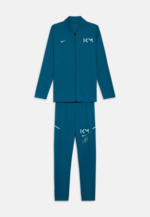 Set Bambina/o Completo 2 Pezzi Calcio Francia 2 Stelle: Felpa Con Cappuccio + Pantaloni, Azzurro, 5-6 Anni (Taglia 130)