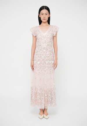 ETHEREAL BLOOMS SHORT SLEEVE ANKLE GOWN - Îmbrăcăminte de ocazie - seashell