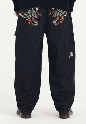 Ed Hardy DEMON DRAG CARPENTER - Relaxed fit jeans - black