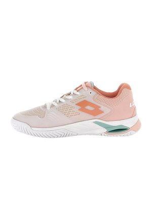 MIRAGE SPEED - Multicourt tennis shoes - white melon orange peach melba
