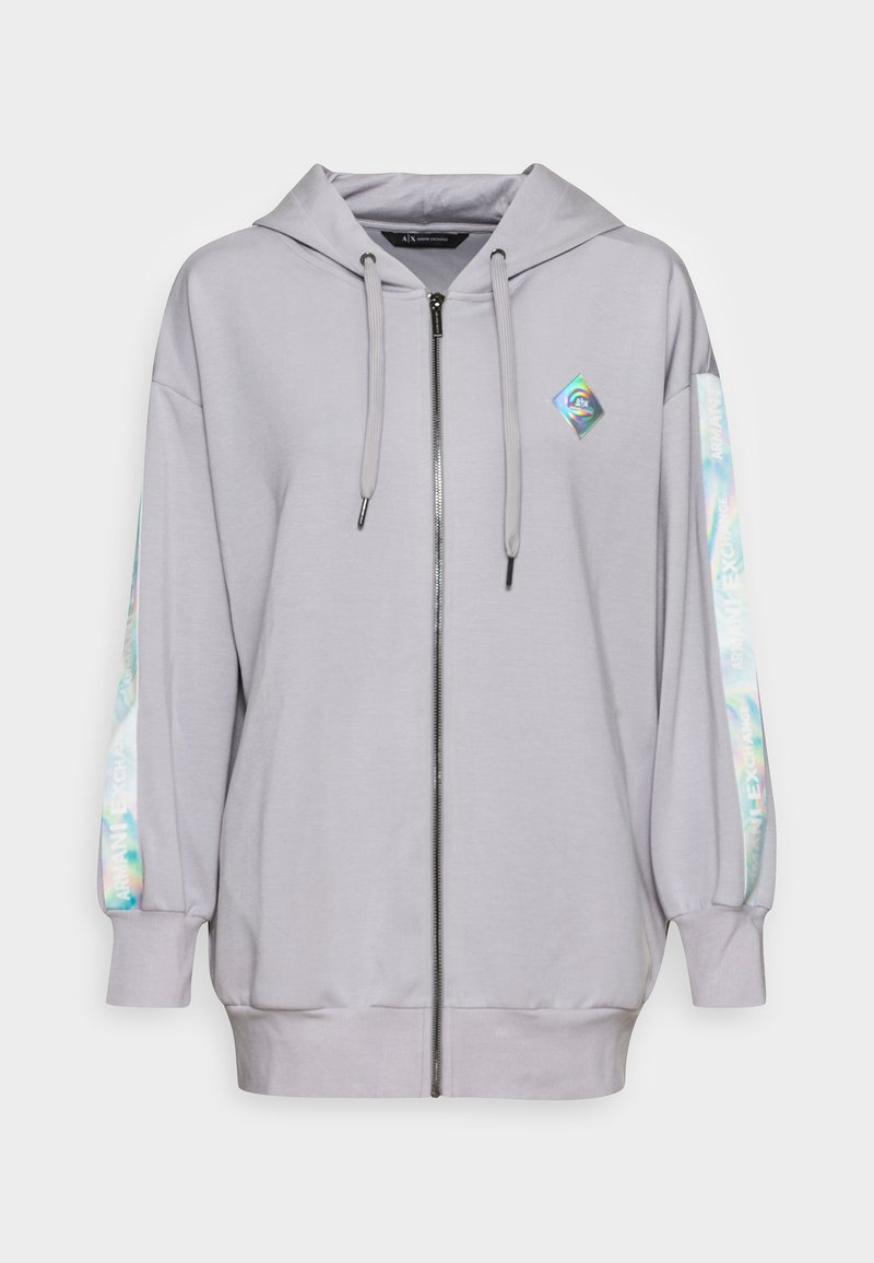 Armani Exchange Zipup sweatshirt hardware/light grey Zalando.co.uk
