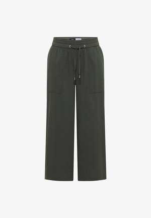 Cecil, WIDE LEG HOSE IN SEERSUCKER QUALITÄT - Pantalones - khaki