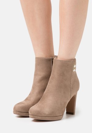 Anna Field Wide Fit, Bottines à talons hauts - taupe
