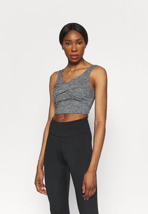 SO PEACHY CROSS FRONT VESTLETTE - Top - black marle