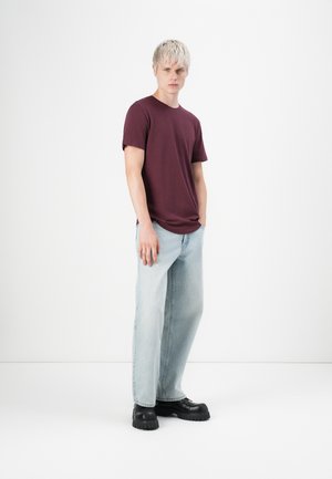 ONSMATT LONGY TEE 3 PACK - Basic T-shirt - dark green/bordeaux/grey