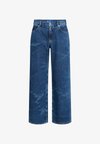 LOW-RISE WIDE-LEG - Wide leg - marble blue
