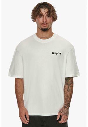 Dropsize HEAVY LEGENDS NEVER DIE - Print T-shirt - cream white