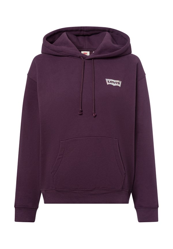Kapuzenpullover - aubergine
