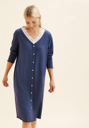 MIT KNOPFLEISTE - Camicia da notte - blue