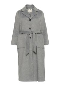Kaffe Curve ELINA - Klassischer Mantel - grey melange