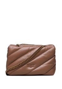 Pinko LOVE PUFF  - Soma ar siksnu pāri ķermenim - biscotto zenzero-antique gold