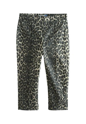 Next, REGULAR FIT - CROP CAPRI  . - Nohavice - leopard print denim