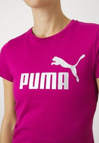 Puma LOGO TEE - Marškinėliai su spaudiniu - magenta gleam