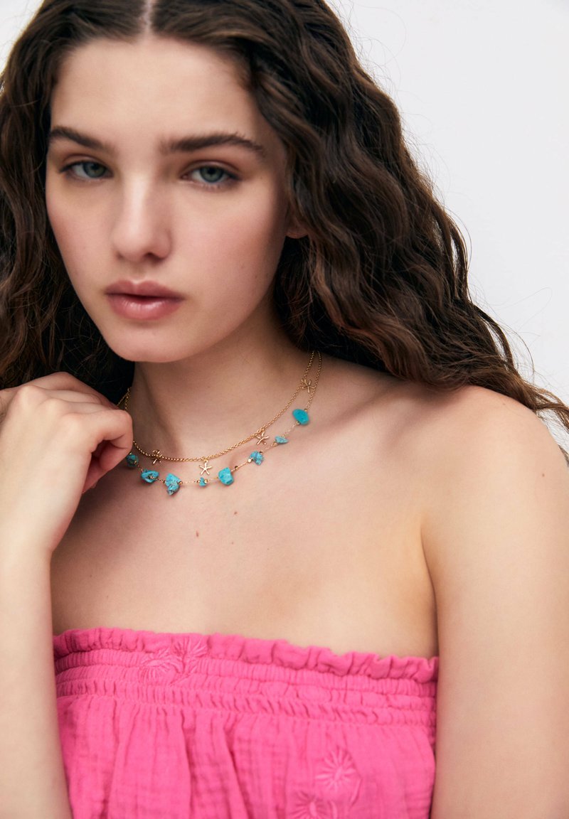 PULL&BEAR 3PACK OF SEA CHARM Colier gold coloured/auriu Zalando.ro