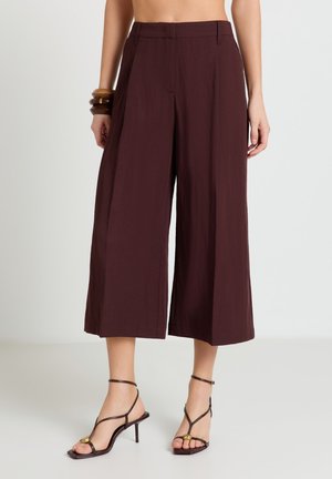 Calliope PANTALONE LUNGO TINTA UNITA - Gonna a campana - cioccolato scuro