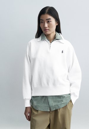 HALF ZIP NEW - Melegítőfelső - white