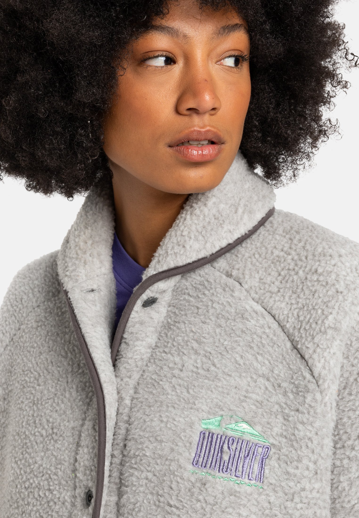 Weird Fish TILLY FULL ZIP GRID - Fleece jacket - viridis