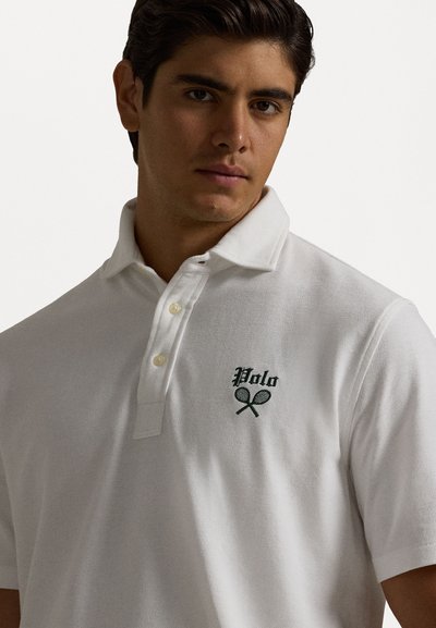 Polo Ralph Lauren CLASSIC FIT TENNIS CREST MESH POLO SHIRT - Polokošeľa - white