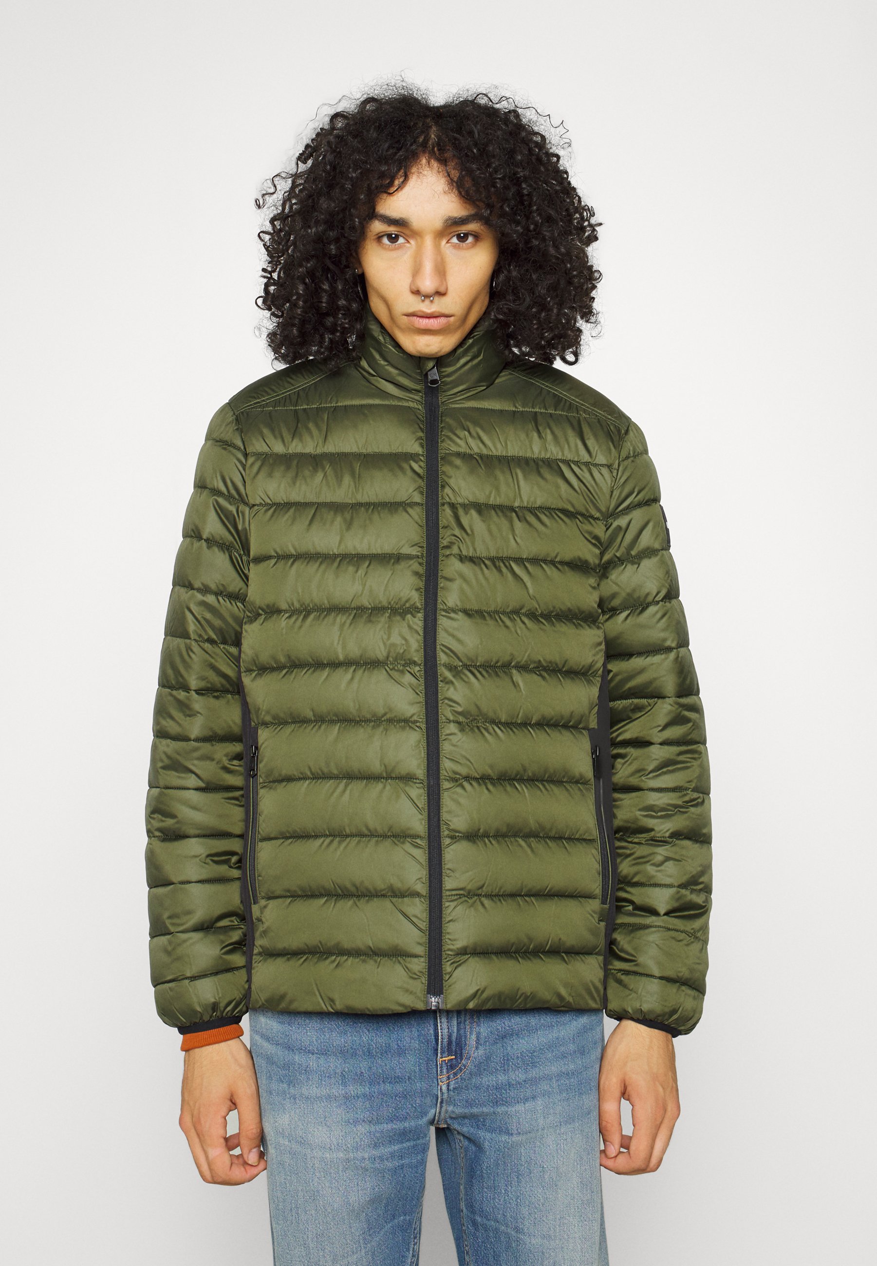 LOGO JACKET - Light jacket - dark olive 