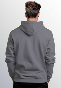 Neverless MIT LOGO-PRINT WELLE RETRO MOTIV FASHION STREETSTYLE  - Zip-up sweatshirt - convoy grey