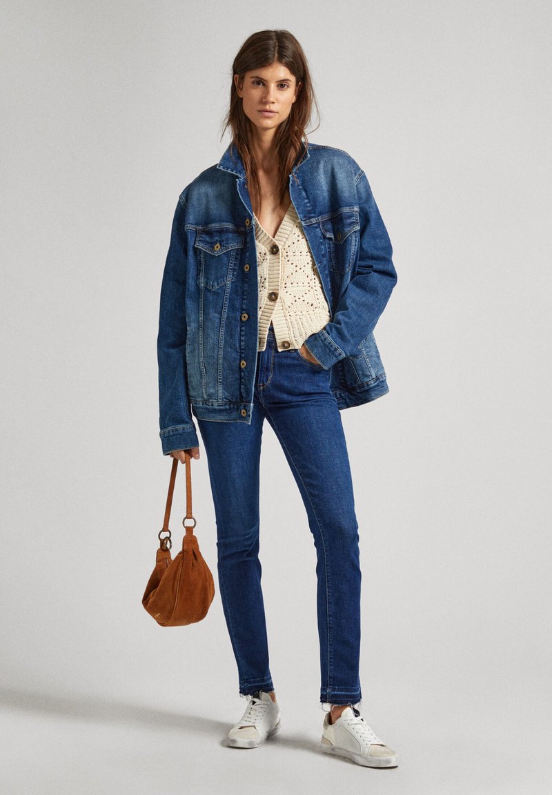 Pepe Jeans Slim fit jeans donkerblauw denim