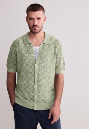 Next REGULAR FIT - SIGNATURE RICH SHORT SLEEVE  - Skjorter - olive green