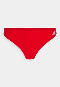 Não selecionado, vivid red/white