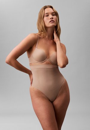 Calvin Klein Underwear, SHAPEWEAR EXTRA FIRM SEAMLESS THONG SECURE SCULPT - Intimo modellante - cedar