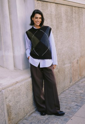 b.young, BYOSMILLA SLIPOVER - Veste sans manches - java mel. argyle