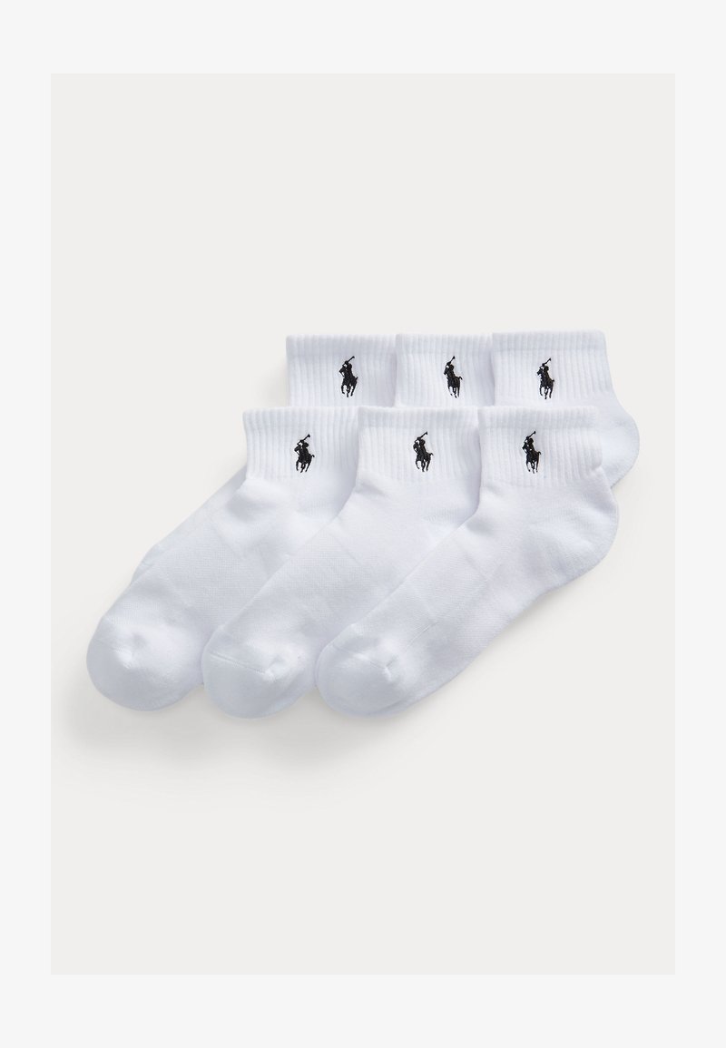 Polo Ralph Lauren QUARTER CREW SOCK 6 PACK - Strømper - white