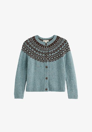 Seasalt Cornwall, SEASALT CORNWALL PORT KINNIS CARDIGAN MERINO - Gilet - blue wag tail lichen seedbed