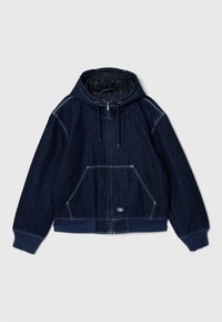 HOODED JACKET - Cowboyjakker - rinsed indigo blue