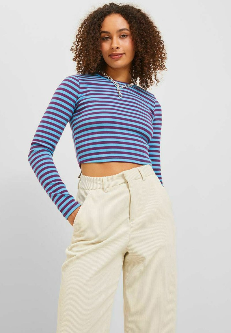 JJXX JXFELINE STR STRIPE JRS - Pikkade varrukatega topp - aquarius