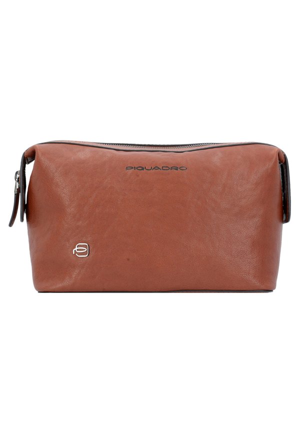 BLACK SQUARE KULTURBEUTEL LEDER 23 CM - Kosmetiktasche - leather