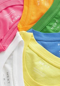 Next 6 PACK STANDARD - Tricou basic - green/pink/blue/white/orange/yellow