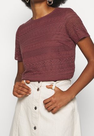 T-shirt med print - pink