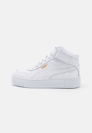 Puma CARINA STREET MID - Sneakers hoog - white/gold