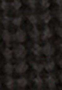 Tessuto nero testurizzato con un motivo sottile; tessuto densamente con un finish opaco e una leggera lucentezza in alcune aree.