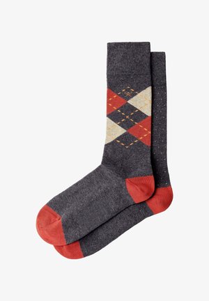 Hackett London, HACKETT LONDON SOCKS ARGYLE SOCKS 2PACK - Calcetines - charcoal grey