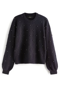 Next PEARL EMBELLISHED  - Džemper - navy blue