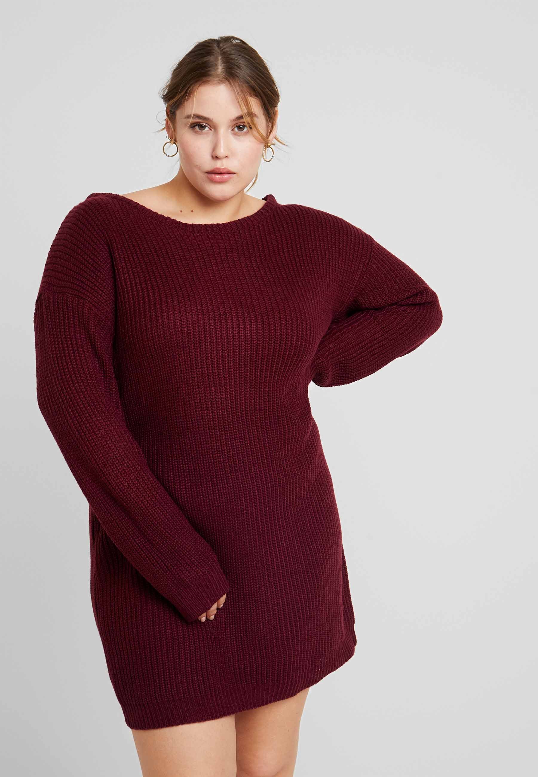 red off the shoulder jumper dress
