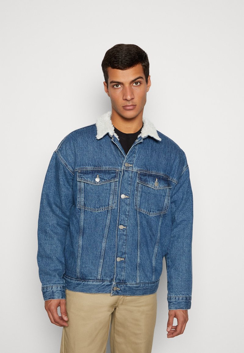 Dr.Denim ENO PILE JACKET Denim jacket blue jay mid retro/blue denim