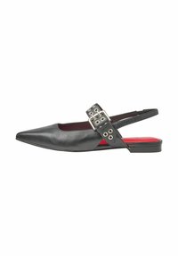 Ballerinaskor med slingback - black