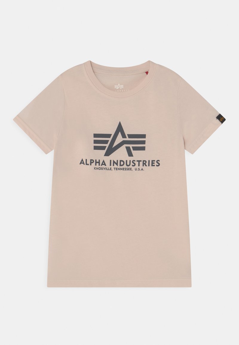 Alpha Industries BASIC KIDS TEENS UNISEX - T-shirt estampada - jet stream white